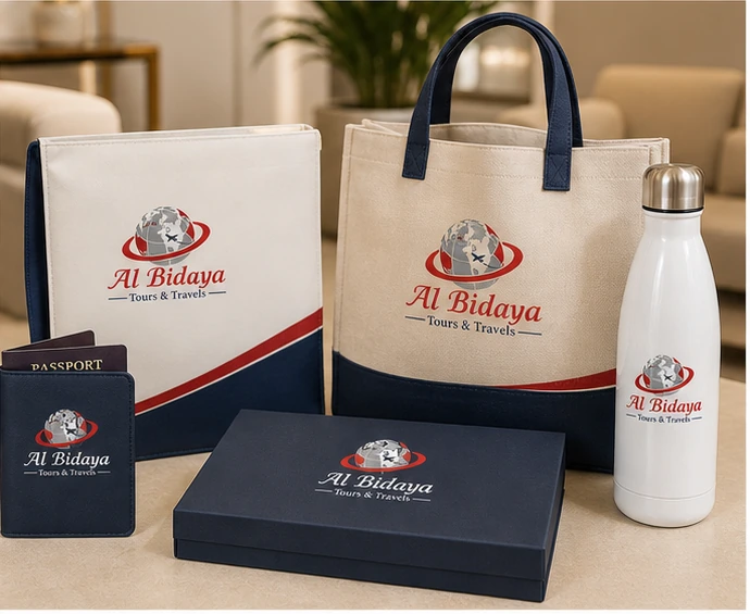 Al Bidaya branded travel welcome kit
