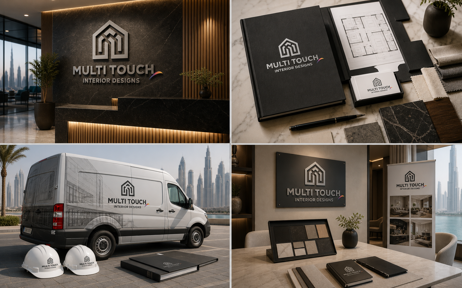 Multi Touch Interior Designs full brand application board